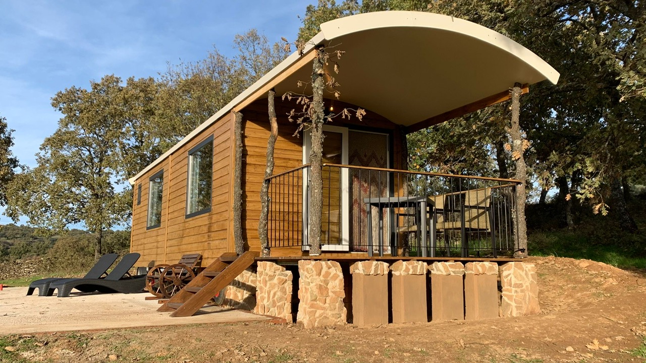 relaxen, natuurfotografie, Extremadura, pipowagen